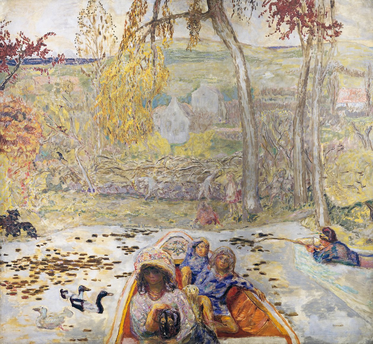 Dans un bateau - Pierre Bonnard