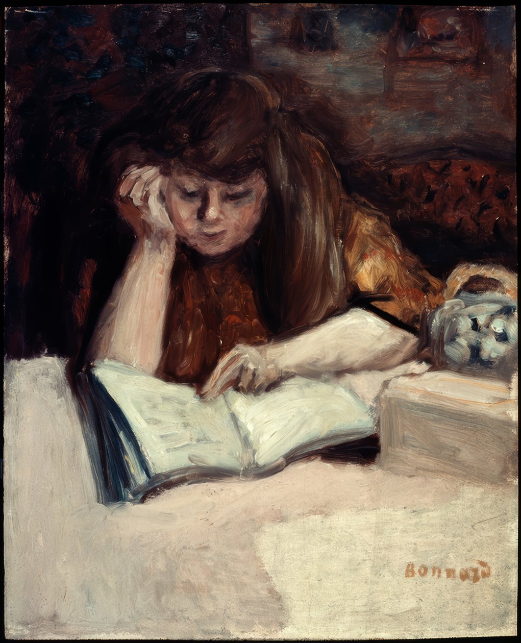 Lectrice accoudée - Pierre Bonnard
