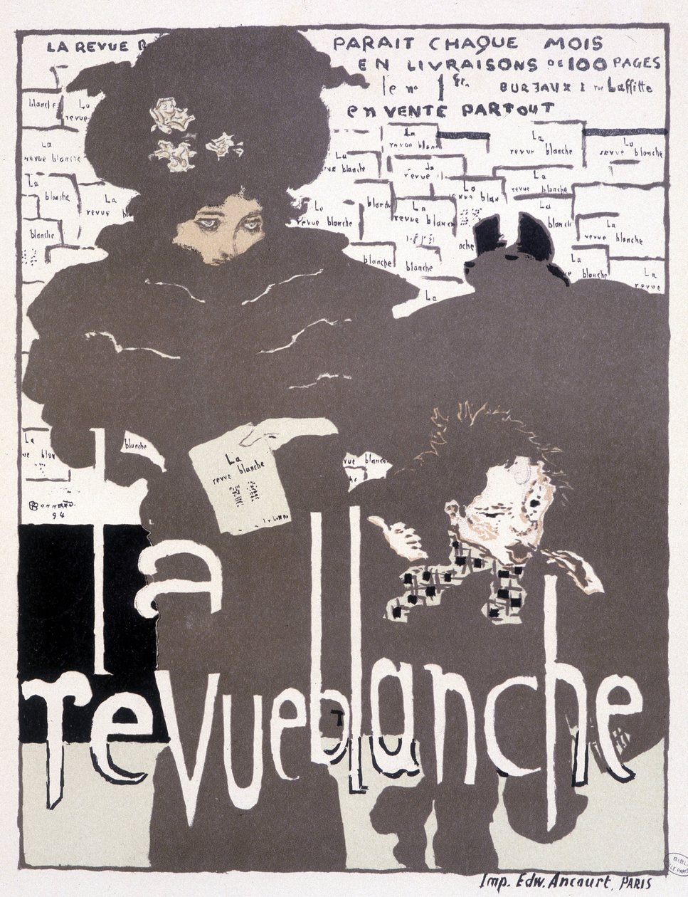 Affiche de presse pour La Revue blanche. Illustration par Pierre Bonnard (1867 - 1947) - Pierre Bonnard