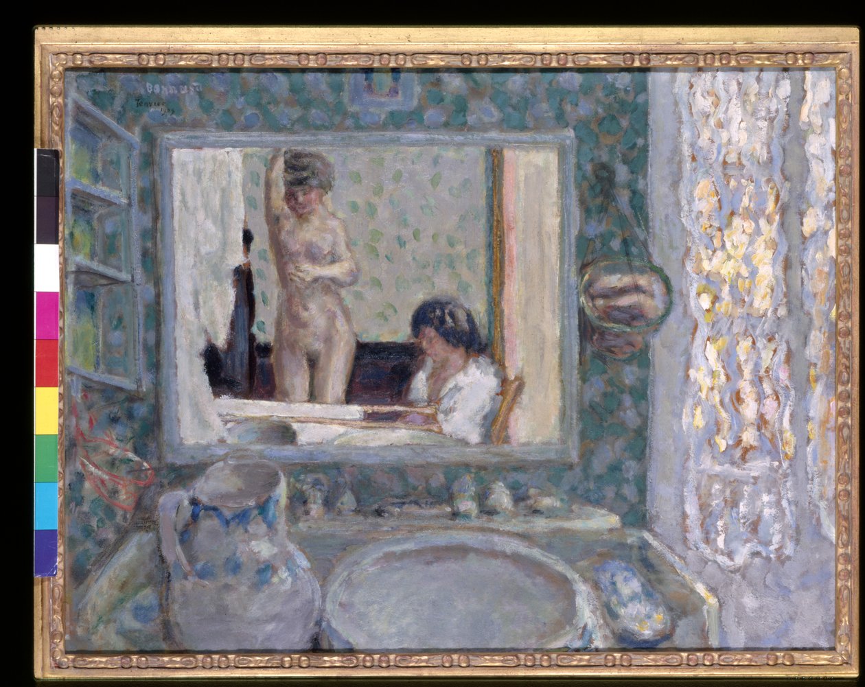 Le Miroir dans la chambre verte - Pierre Bonnard