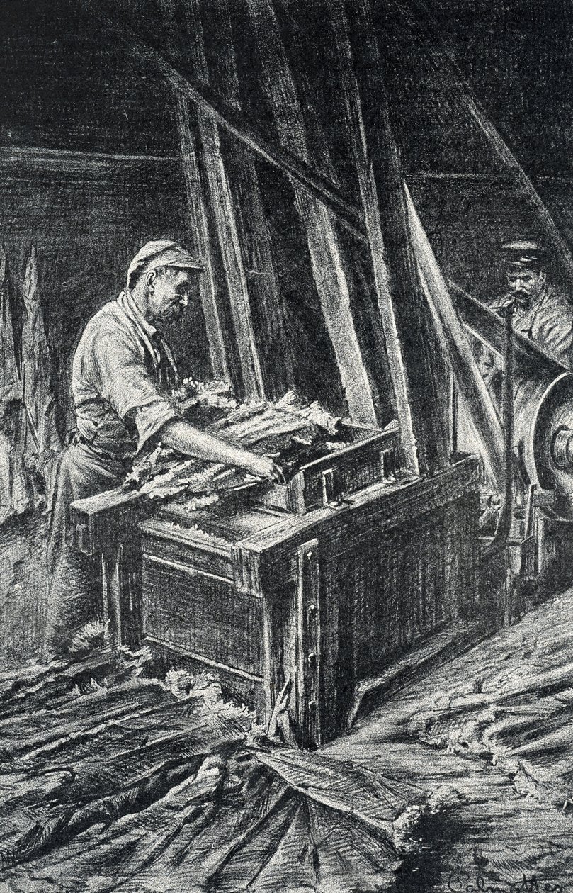 Peausserie, le corroyage: assouplissement des peaux d