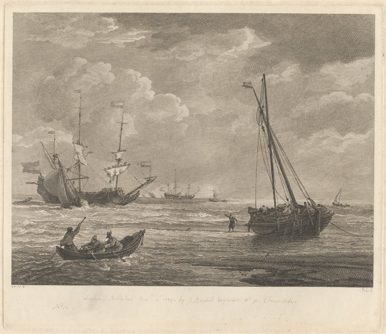 Étude marine n° 1 - Pierre Charles Canot