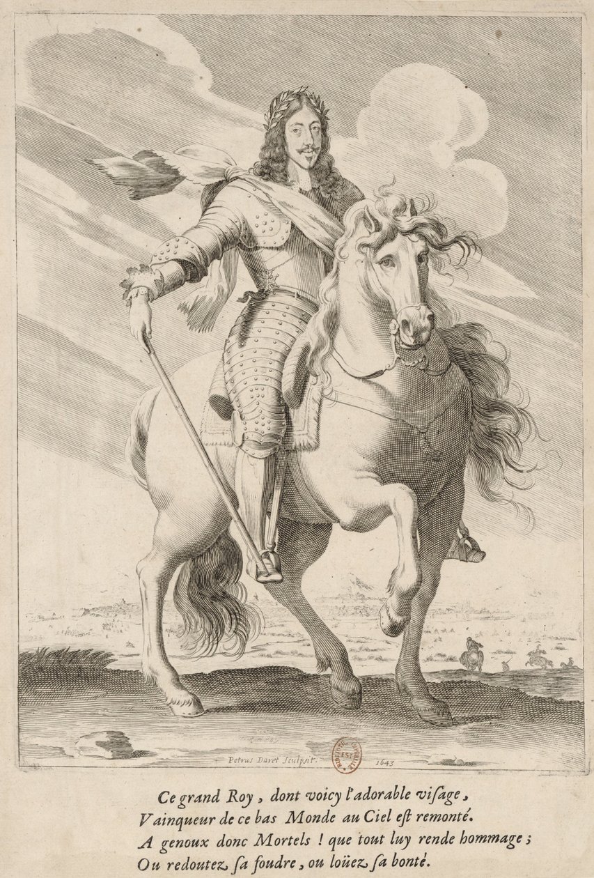 Portrait équestre de Louis XIII de France - Pierre Daret