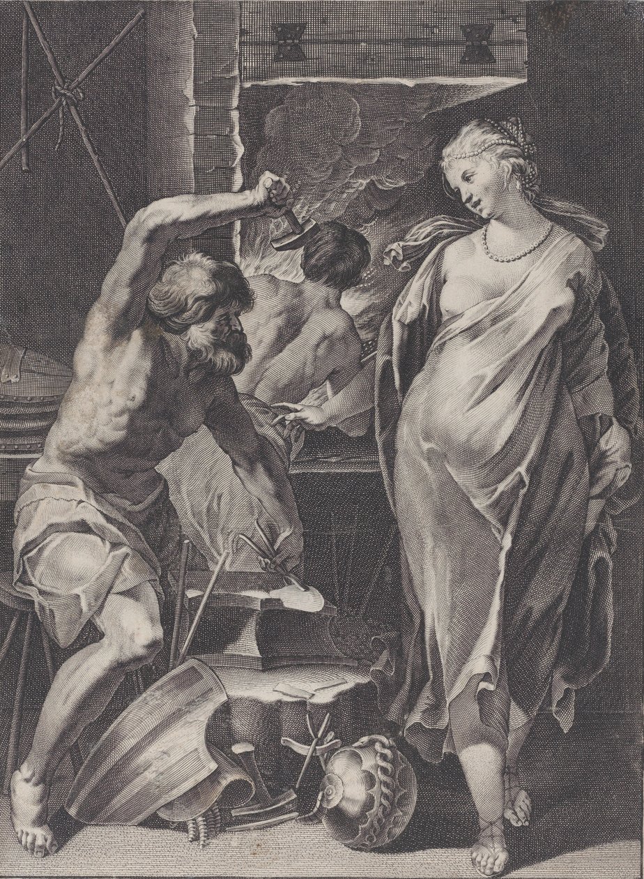 Vulcain forgeant l