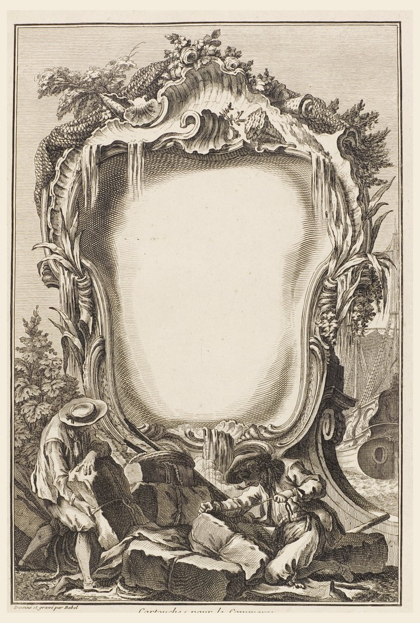 Cartouche pour le Commerce (Cartouche entouré d