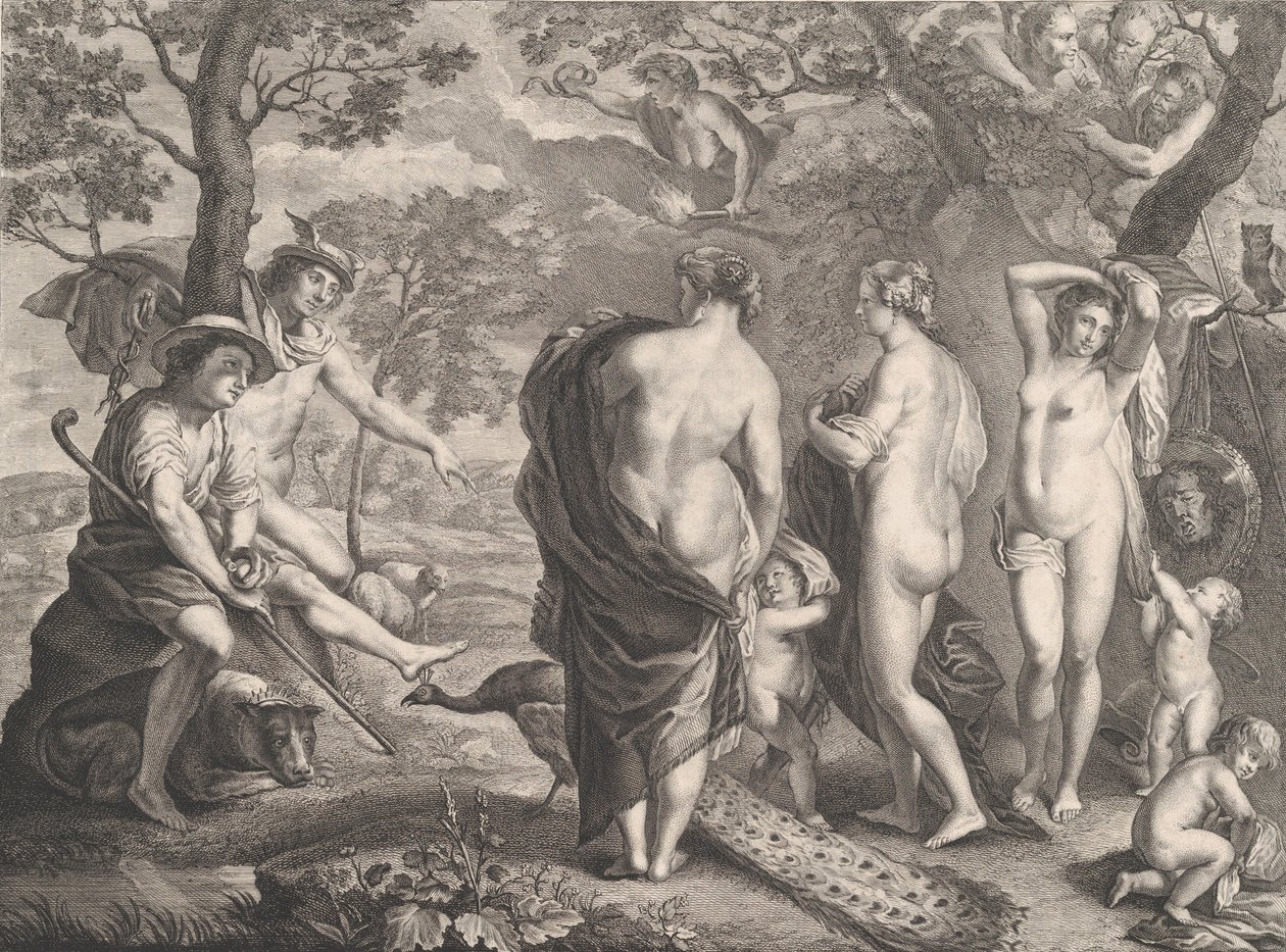 Le Jugement de Paris - Pierre Etienne Moitte