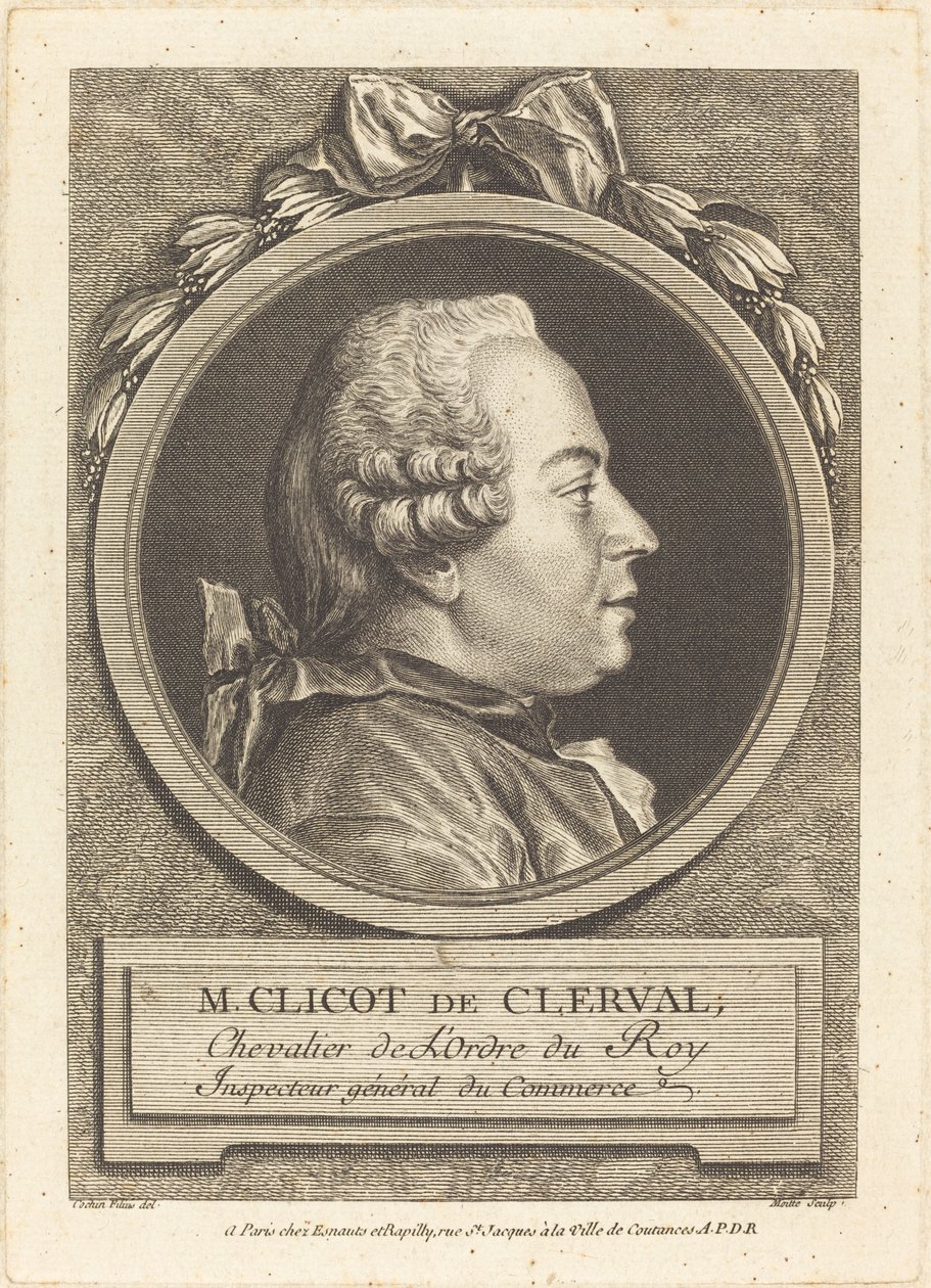 M. Clicot de Clerval - Pierre Etienne Moitte after Charles Nicolas Cochin II