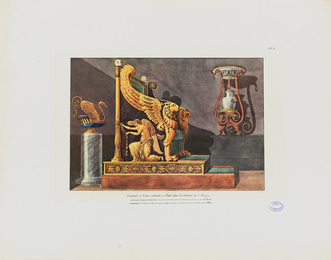 Fauteuil et vase dans la maison de C.D., du 
