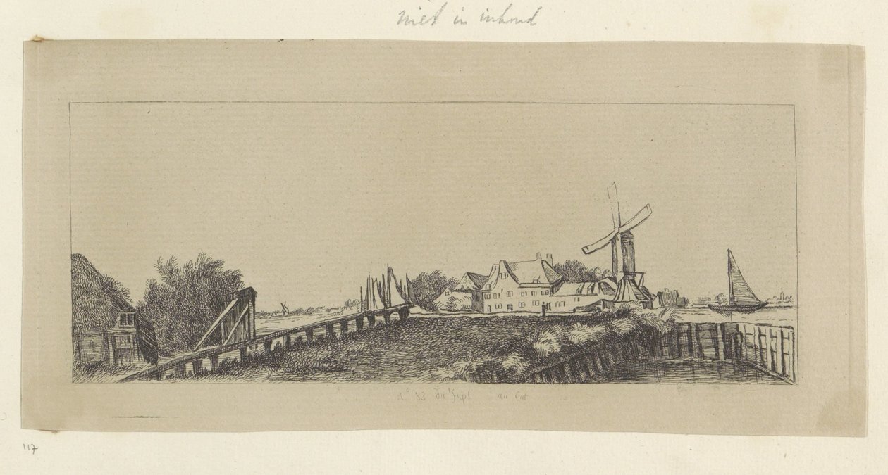 Paysage avec un pont en bois et un moulin - Pierre François Basan (workshop of)