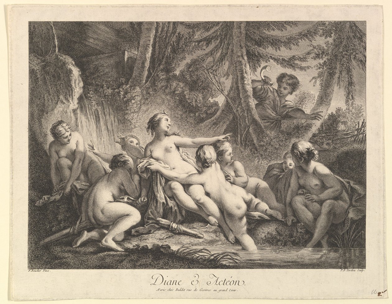 Diane et Actéon - Pierre François Tardieu