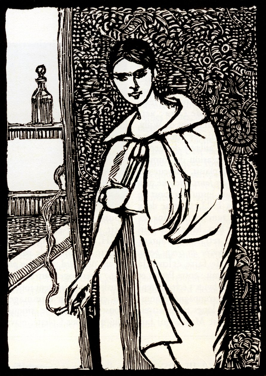 Jeune femme avec cigarette pour « Chéri » de Colette - Pierre Georges Jeanniot