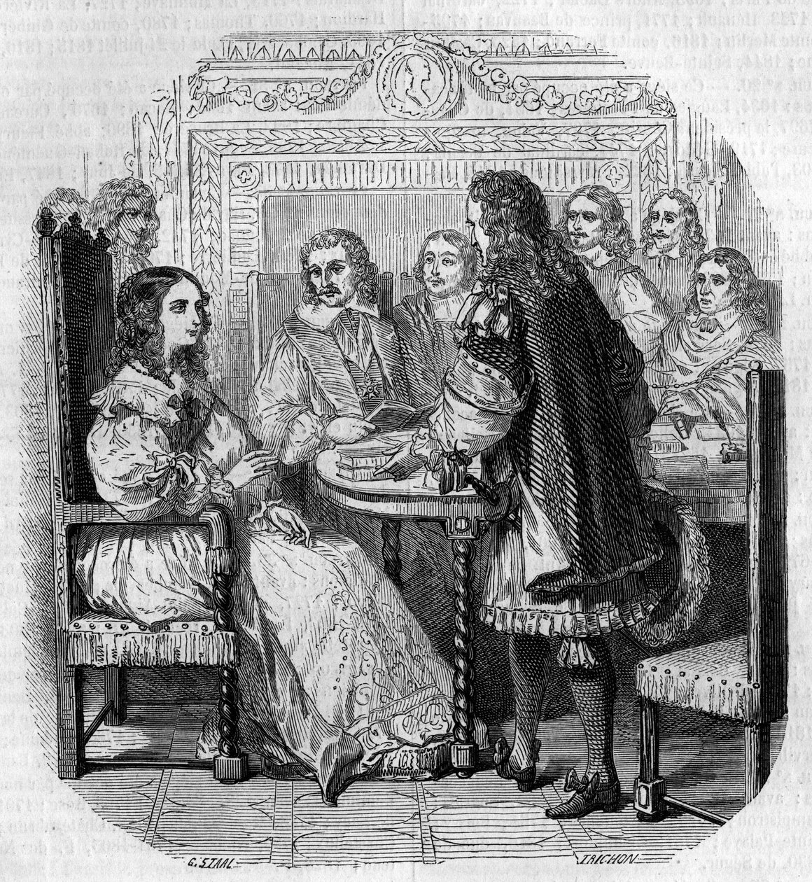 Visite de la reine Christine de Suède (1626-1689) à l