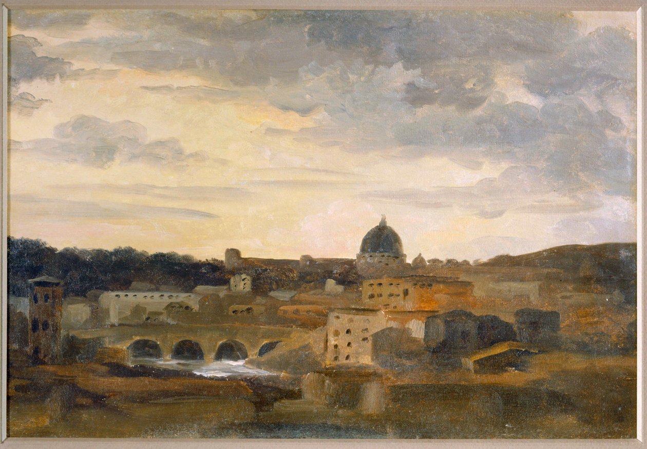 Vue de Rome par temps d