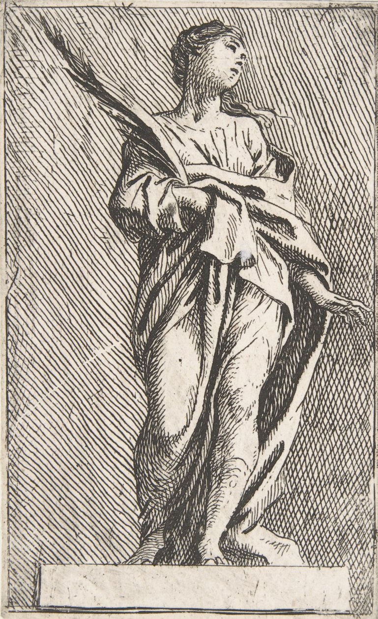 Figure féminine debout, vers 1739-40 - Pierre Ignace Parrocel