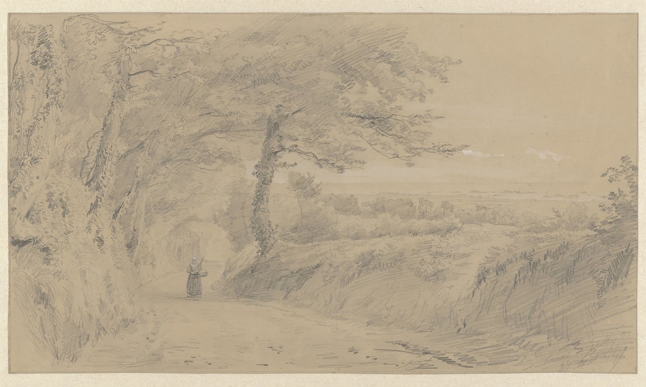Paysage à Jersey - Pierre Louis Dubourcq