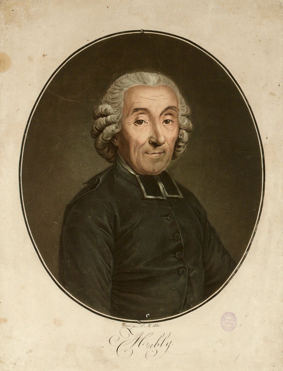 Portrait de Gabriel Bonnot de Mably - Pierre Michel Alix