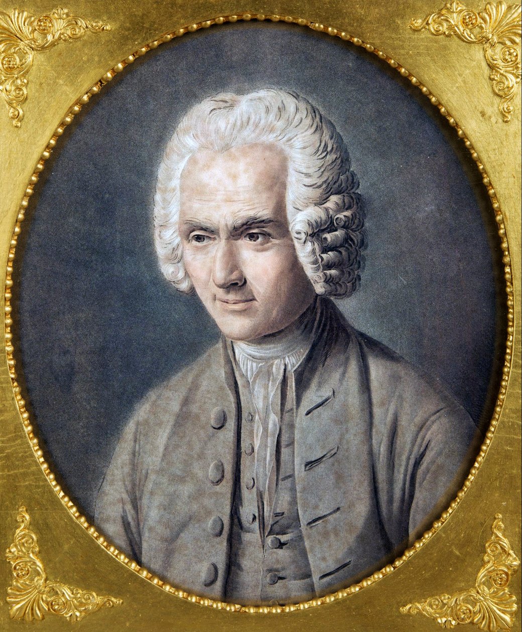 Portrait de Jean-Jacques Rousseau (1712-1778) par Pierre Michel Alix - Pierre Michel Alix