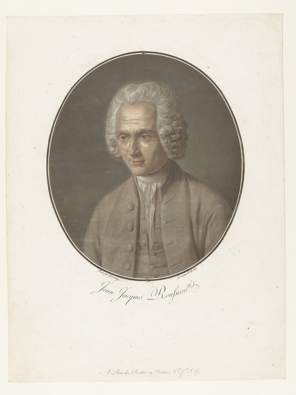 Portrait de Jean-Jacques Rousseau (Collection des Grands Hommes) - Pierre Michel Alix