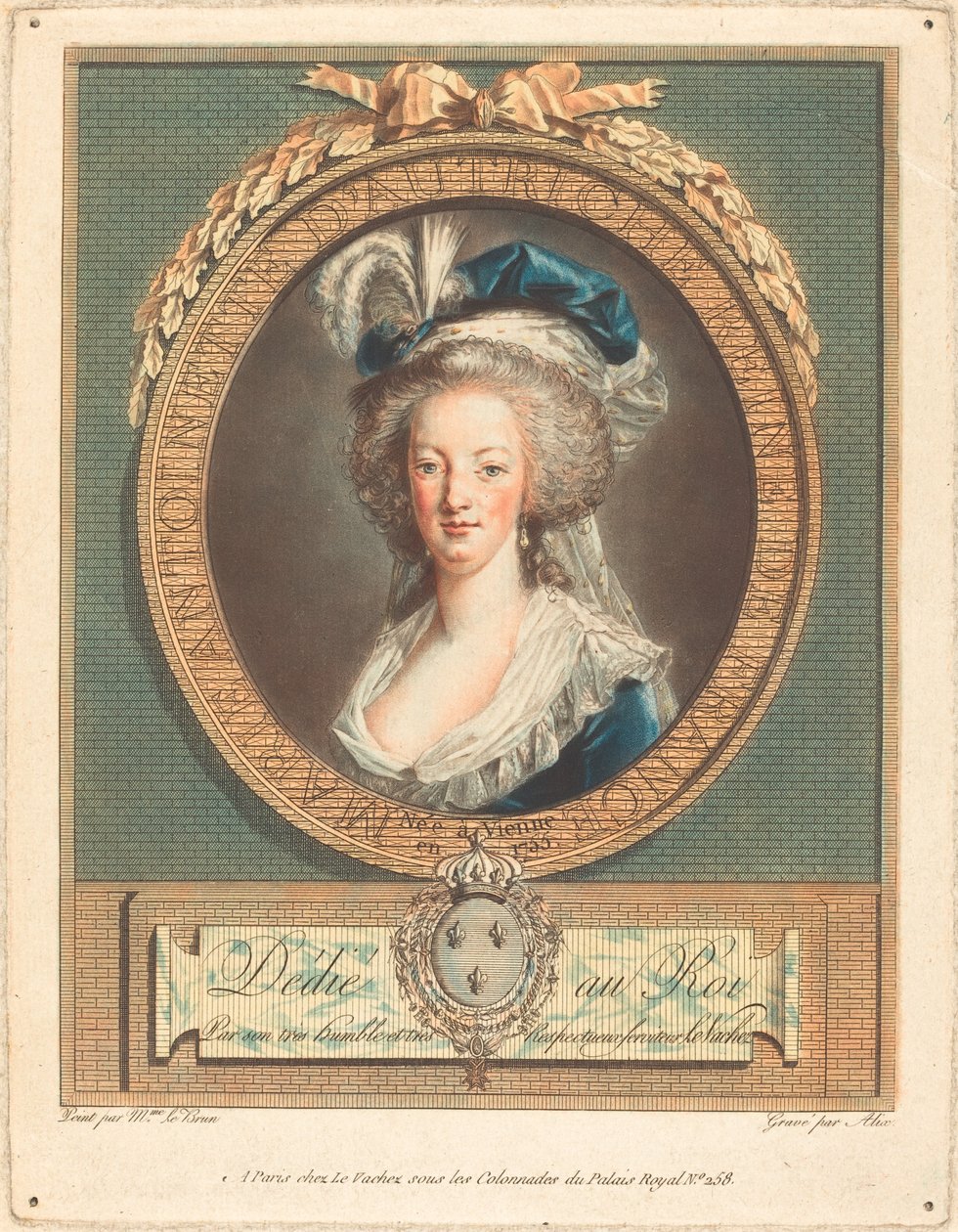 Reine Marie-Antoinette - Pierre Michel Alix after Élisabeth Louise Vigée Le Brun
