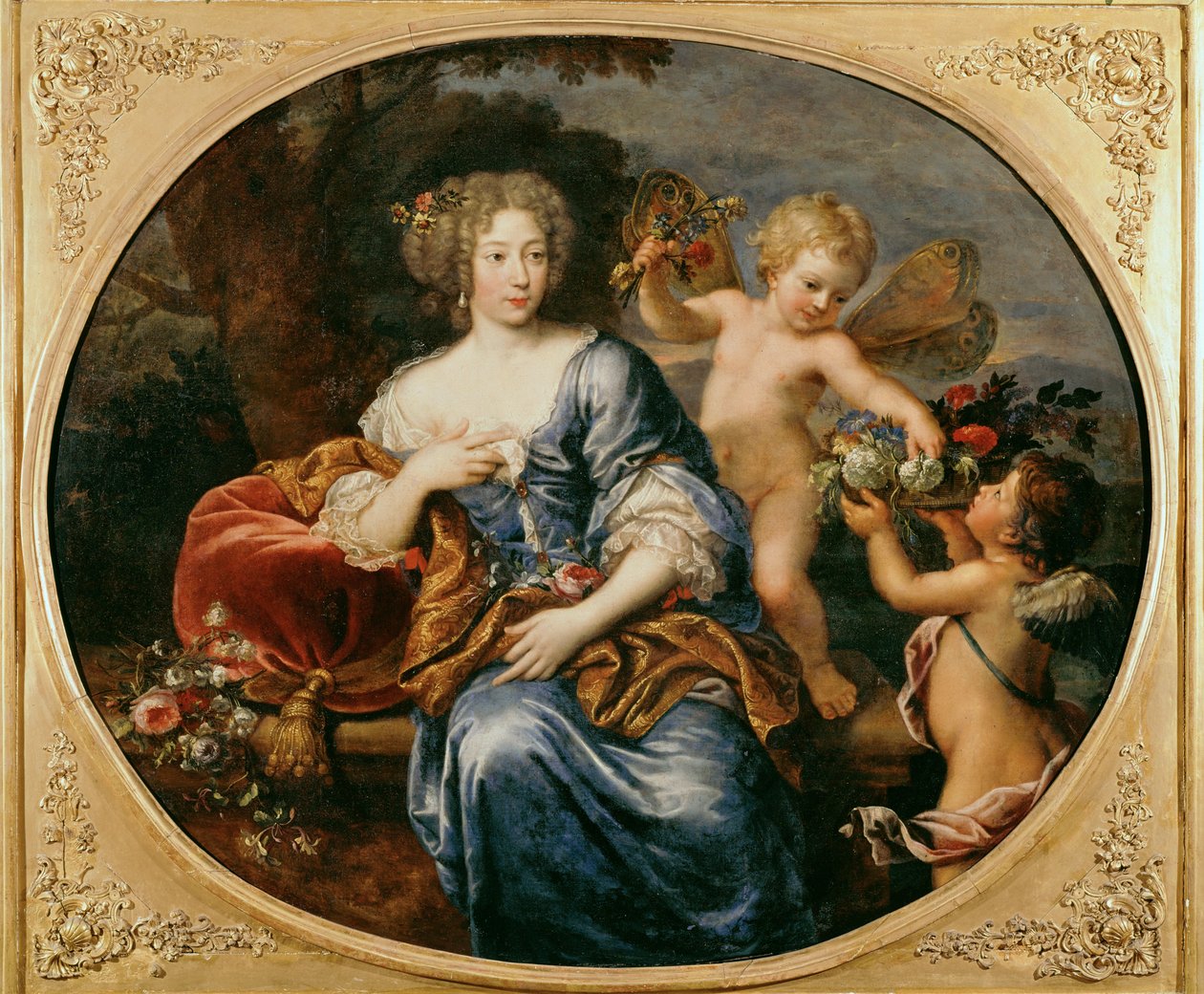 Madame de Montespan, maîtresse de Louis XIV ... (peinture sur toile) - Pierre Mignard
