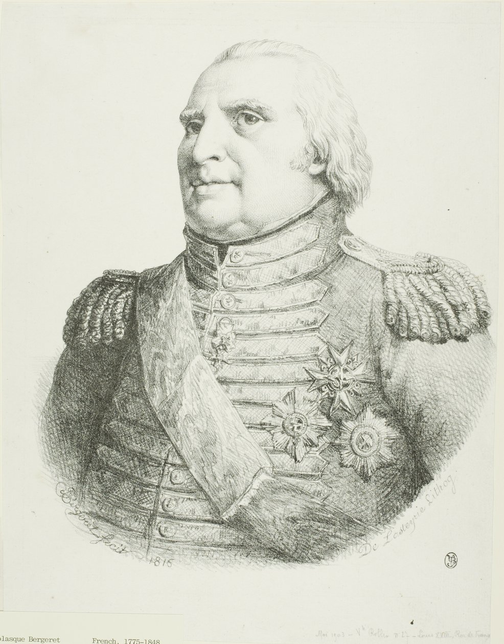Portrait of Louis XVIII - Pierre Nolasque Bergeret