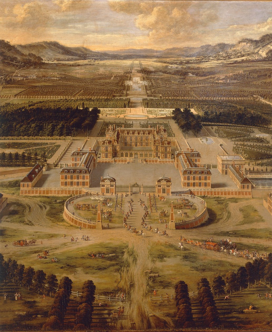 Vue du palais de Versailles et de ses jardins par Pierre Patel - Pierre Patel