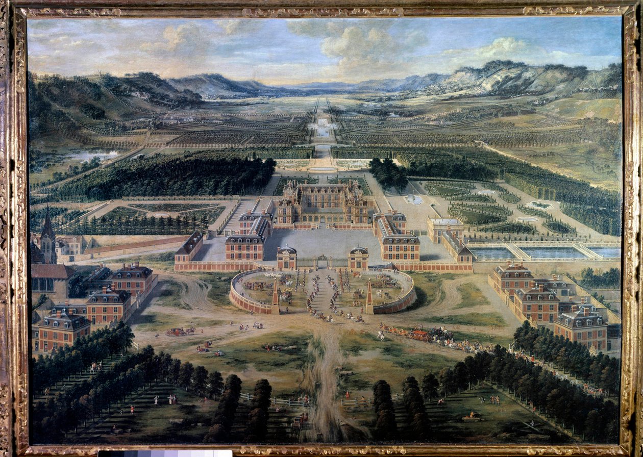 Vue du château et des jardins de Versailles, prise de l