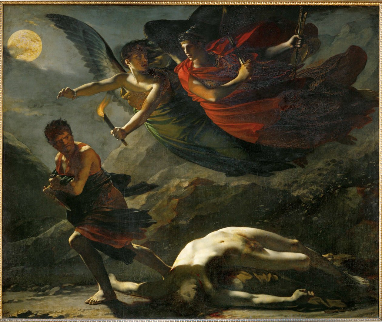 La Justice et la Vengeance divine poursuivant le Crime, Justice and divine Vengeance pursue Crime … - Pierre Paul (attr. to) Prud
