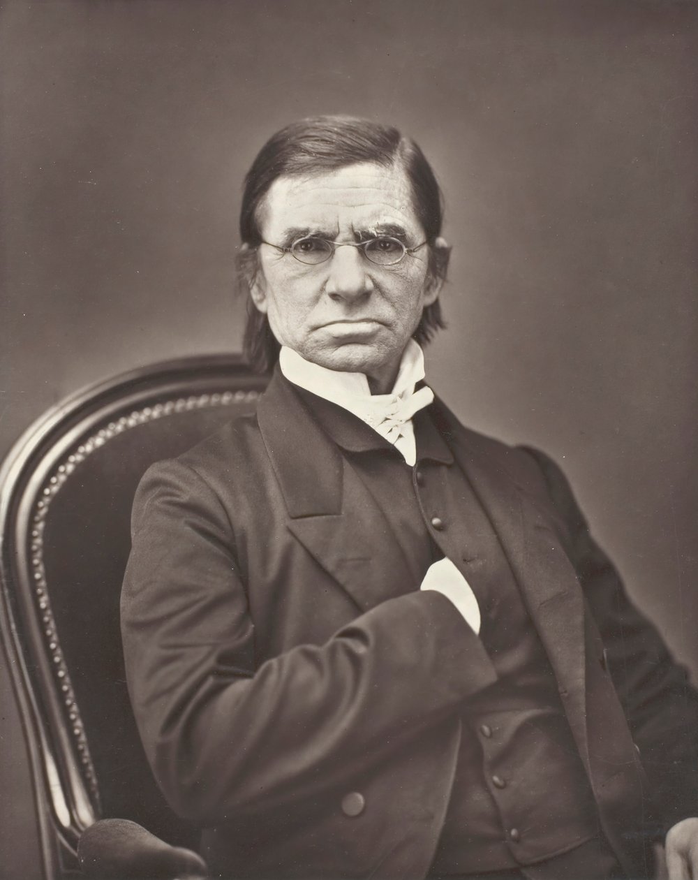 Émile Littré lexicographe et philosophe français, 1801-1881, vers 1876 - Pierre Petit