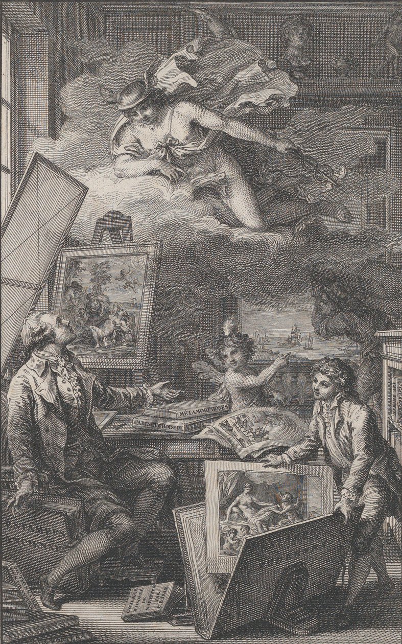 En mémoire de P. FR. Basan, une gravure pour le catalogue de la collection de P.-F. Basan, 1798 - Pierre Philippe Choffard