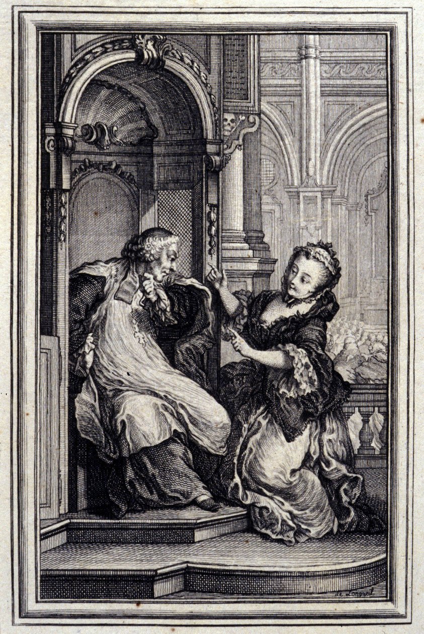 Le Mari confesseur - Pierre Philippe Choffard