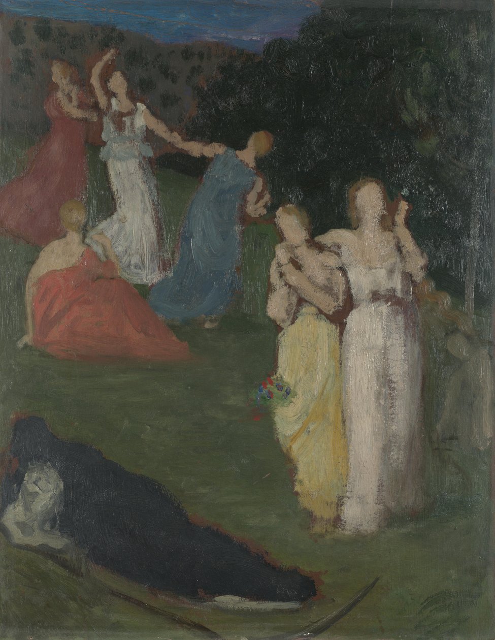 La Mort et la Jeune Fille, avant 1872 - Pierre Puvis de Chavannes