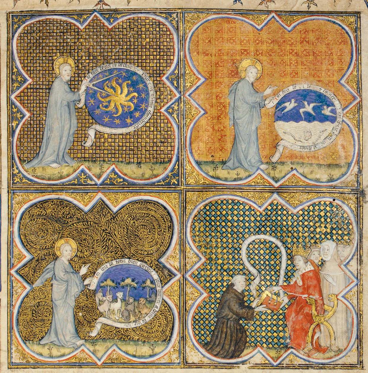 Page de "De Proprietatibus Rerum" par Bartholomeus Anglicus, dans la traduction française de Jean Corbechon, vers 1390 - Pierre Remiet