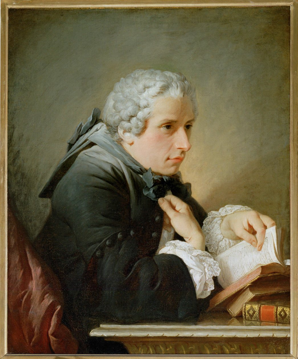 Portrait présumé de Giuseppe Baretti, critique anlexicographe italien ... - Pierre Subleyras