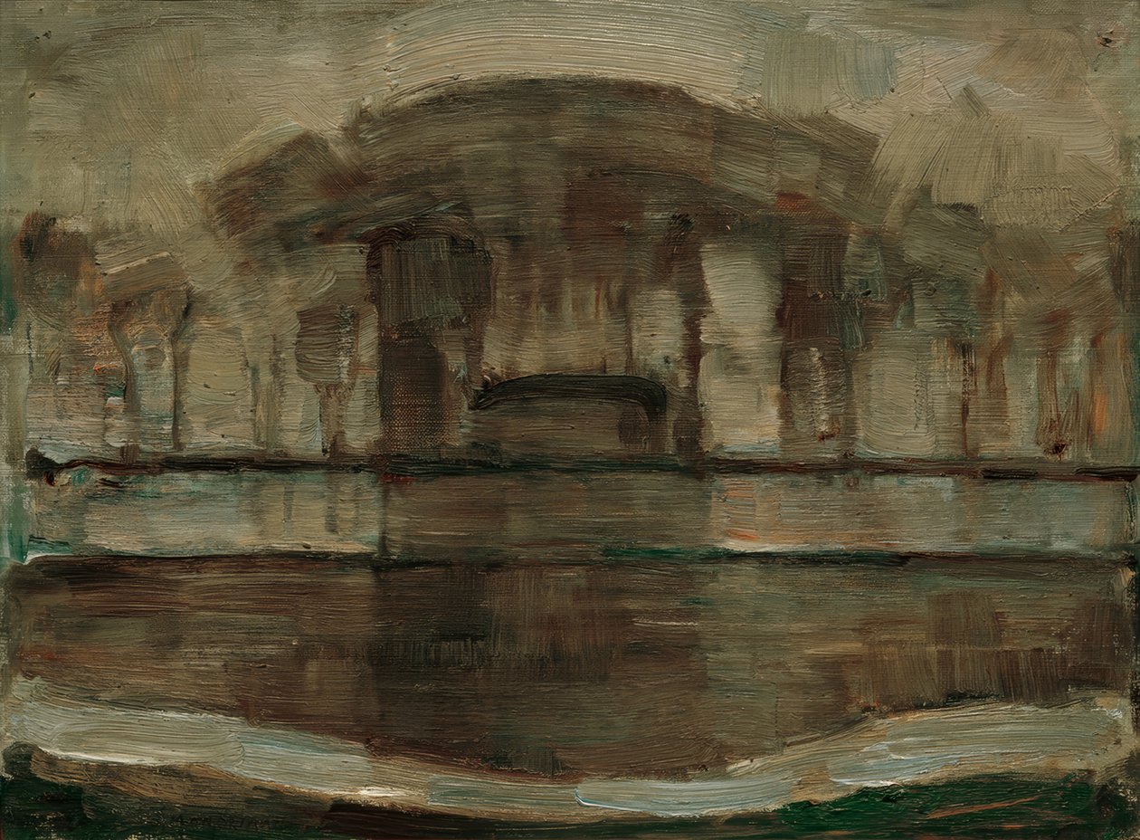Ferme Geinrust dans le brouillard - Piet Mondrian
