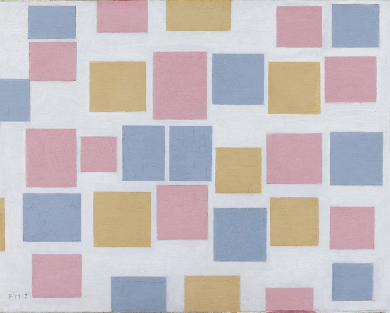 Composition No.3, avec plans de couleur 3, 1917 - Piet Mondrian