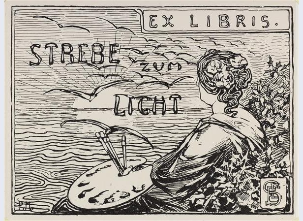 Ex Libris pour Emmy E. Seelig - Piet Mondrian