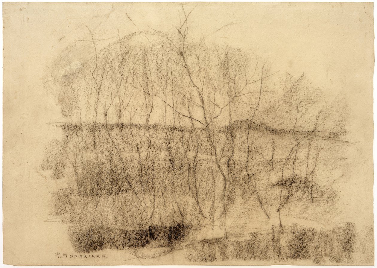 Paysage avec arbres - Piet Mondrian