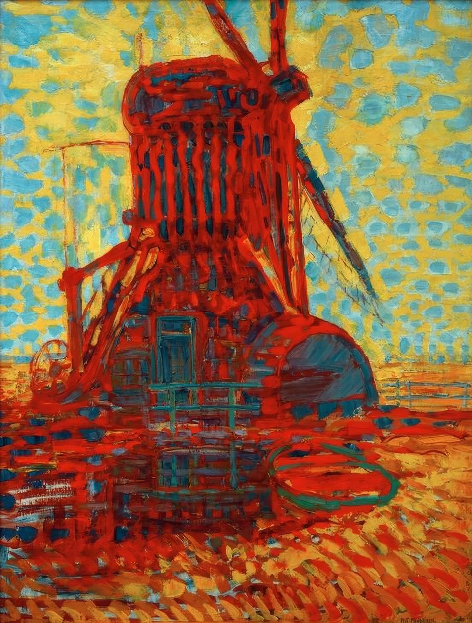 Moulin au soleil - Piet Mondrian