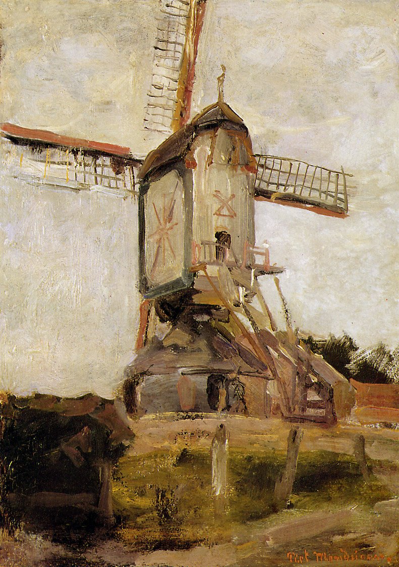 Moulin à vent à Heeswijk - Piet Mondrian