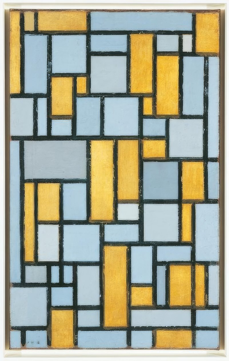 Composition en gris et ocre, 1918 - Piet Mondrian