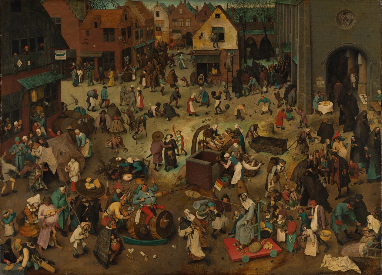Le Combat entre Carnaval et Carême - Pieter Bruegel the Elder