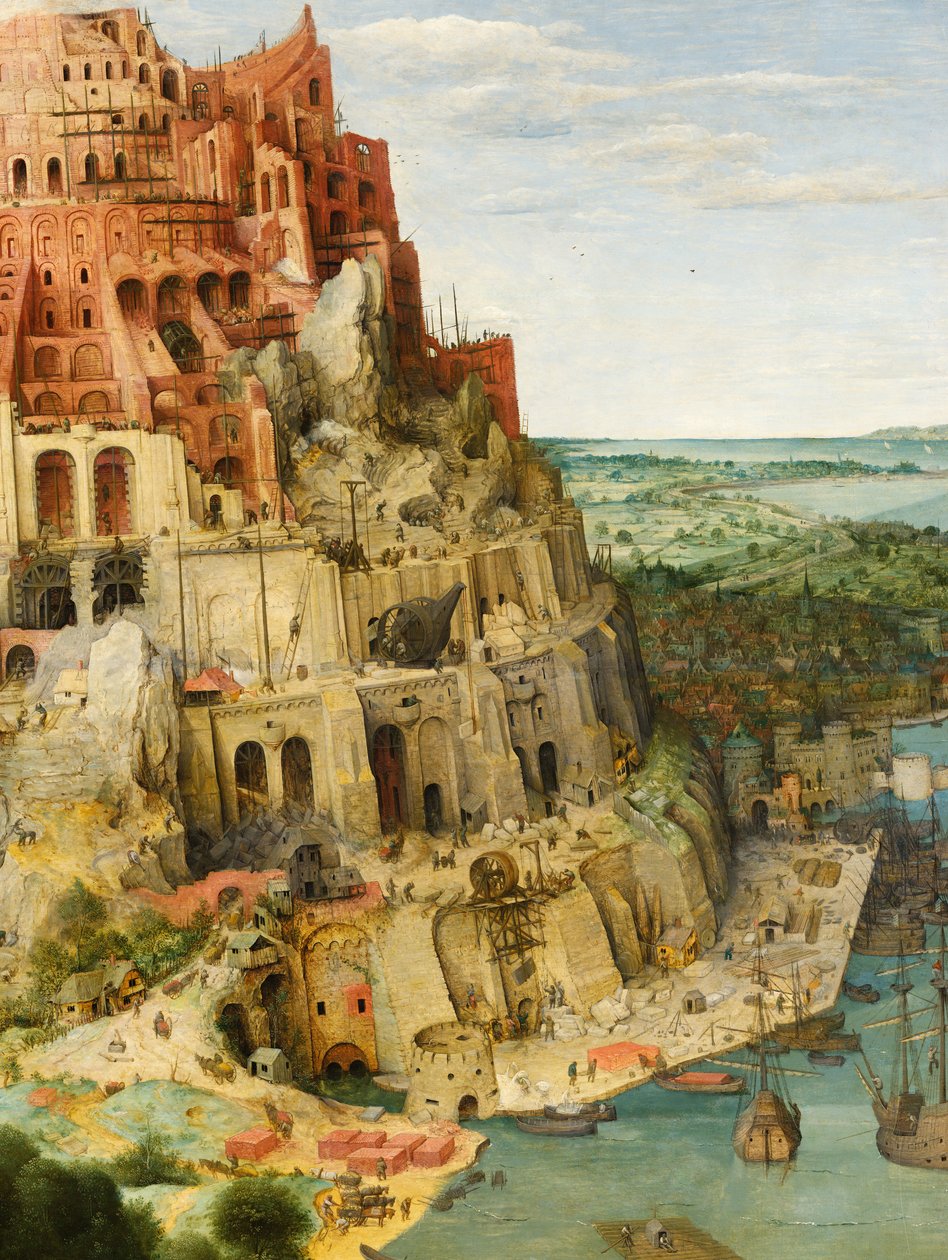 La Tour de Babel (détail) - Pieter Bruegel the Elder