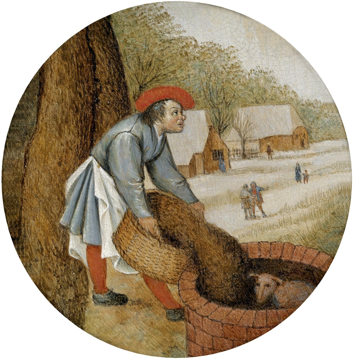 Le paysan verse les sources - Pieter Brueghel the Younger