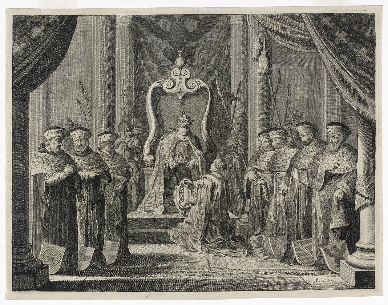 Donation de la couronne impériale à la ville d