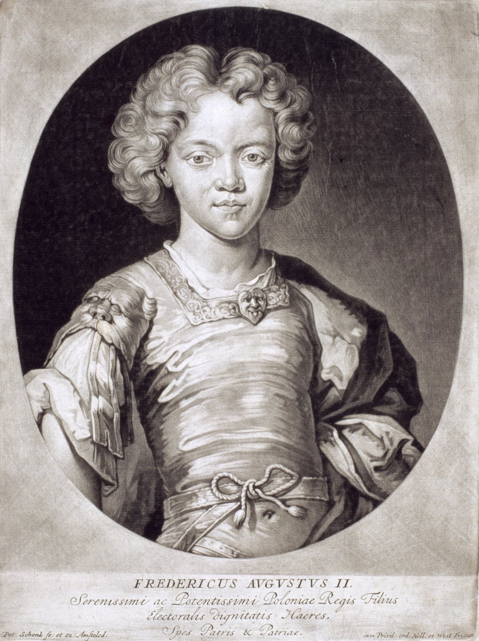 Auguste III (1696-1763) roi de Pologne enfant - Pieter Schenk