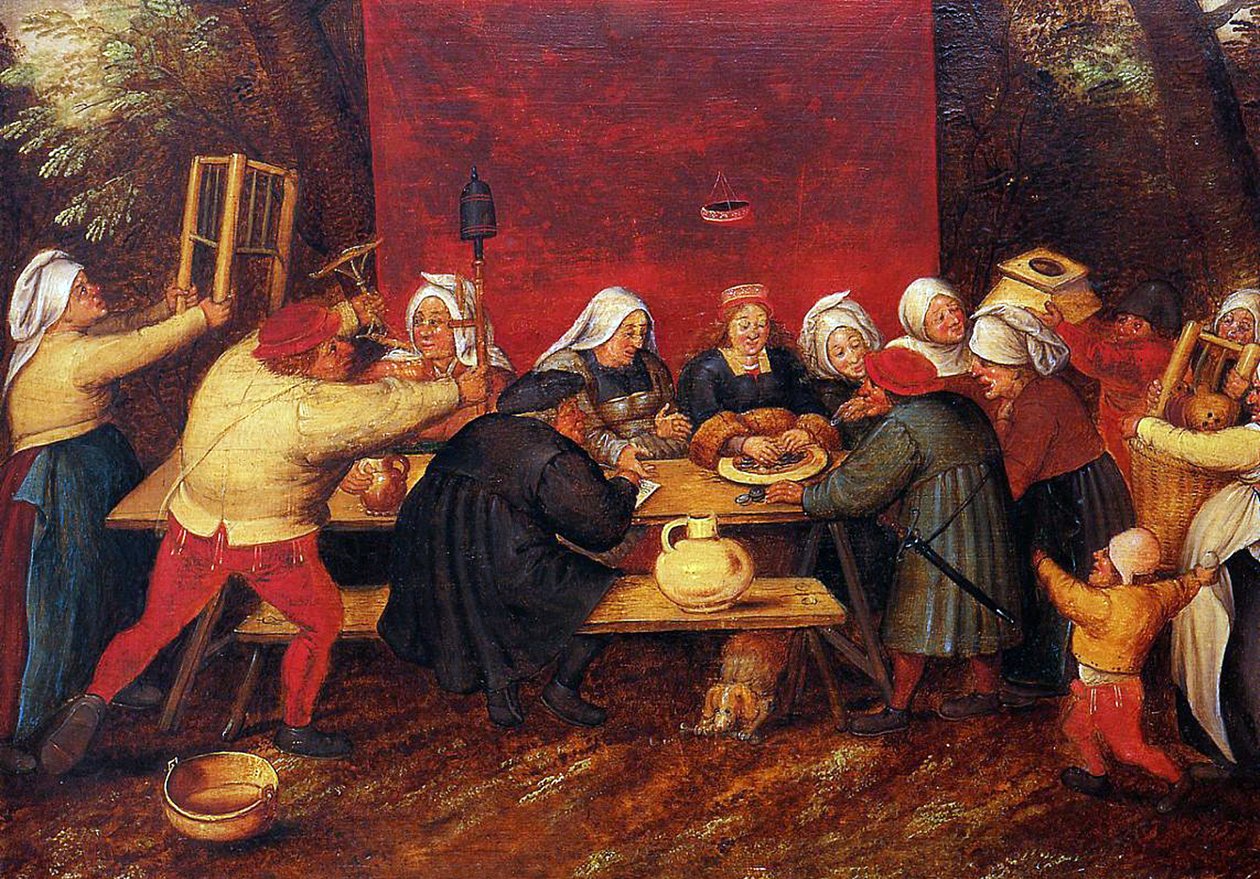 Les cadeaux de mariage, vers 1619 - Pieter Brueghel the Younger