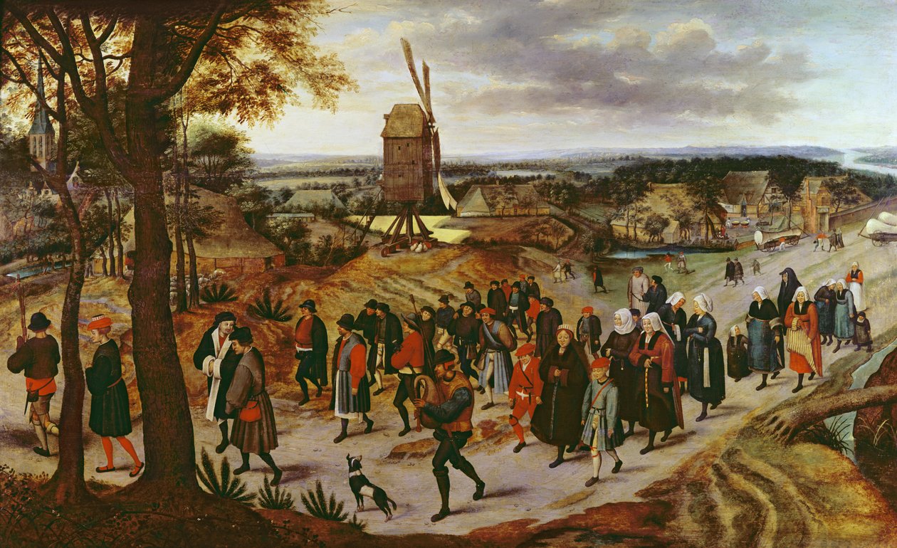 Le cortège de mariage - Pieter Brueghel the Younger