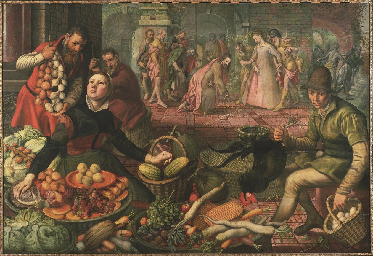 Le Christ et la femme surprise en adultère - Pieter Aertsen