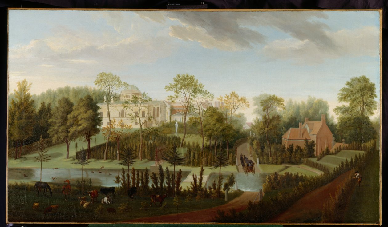 Vue de Chiswick House depuis le sud-ouest - Pieter Andreas Rysbrack